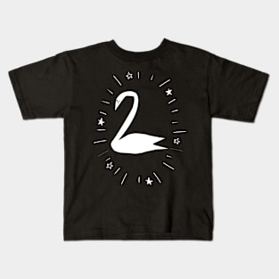 I am 2 - white swan Kids T-Shirt